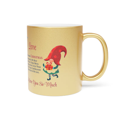 Metallic Mug (Silver\Gold) One more Christmas together by Printify