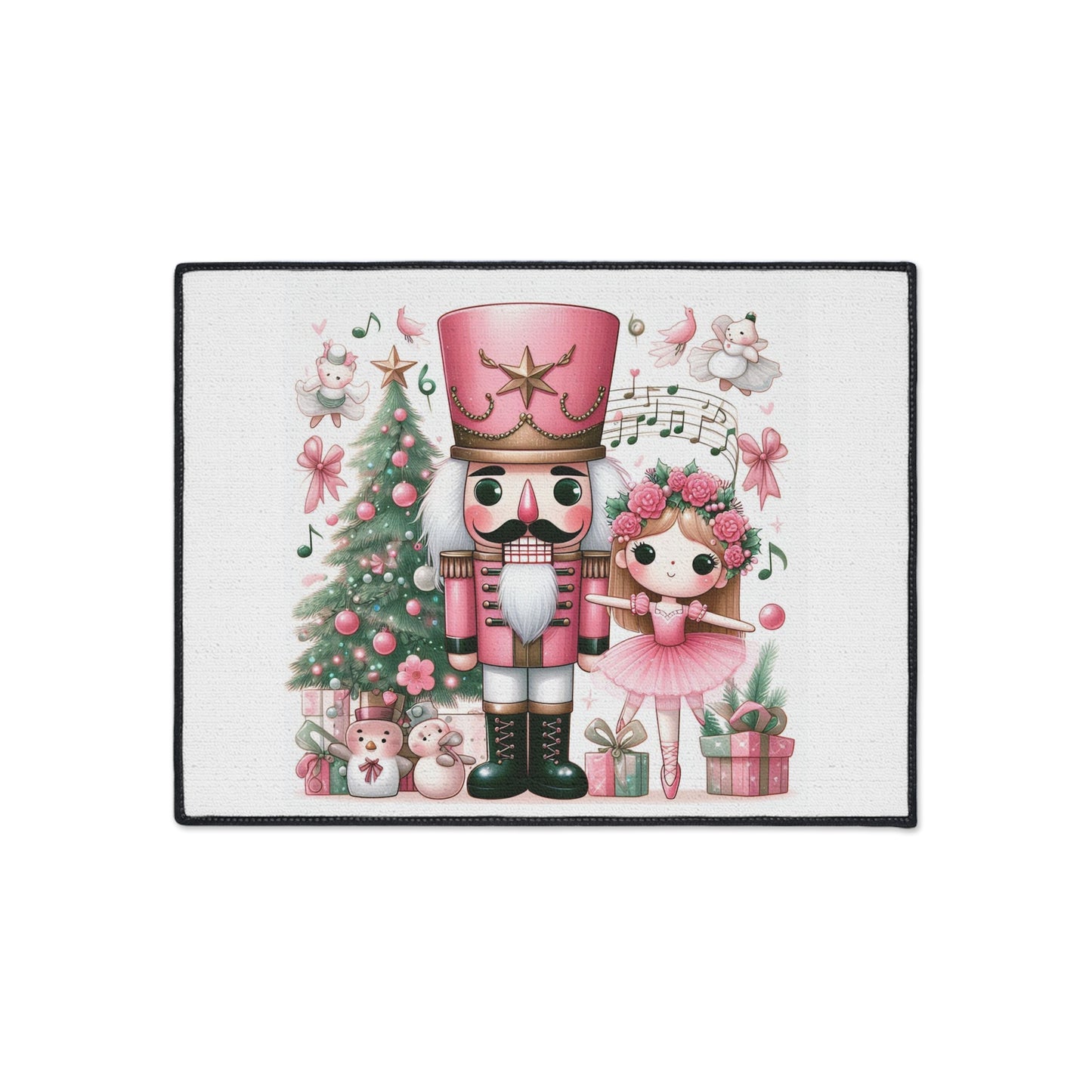 Nutcracker Floor Mat — Heavy Duty Holiday Rug by Printify
