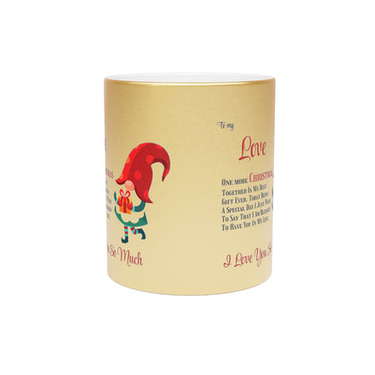 Metallic Mug (Silver\Gold) One more Christmas together by Printify