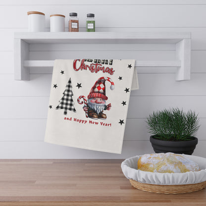 Christmas Tea Towel — Festive Kitchen Dish Towel, Holiday Hostess Gift by Printify