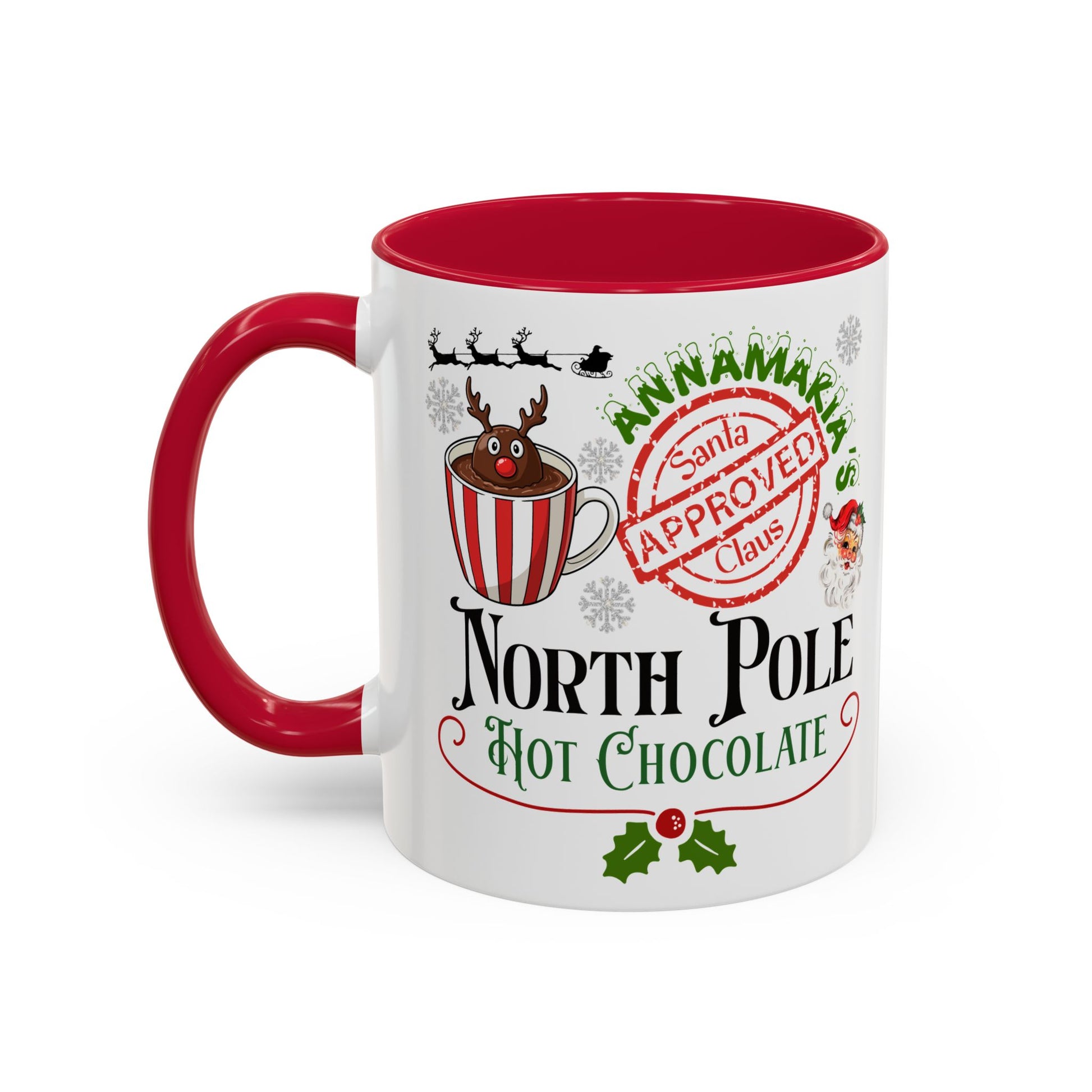 North Pole Hot Chocolate Mug — Santa Approved Holiday Coffee Cup (11oz/15oz) by Printify
