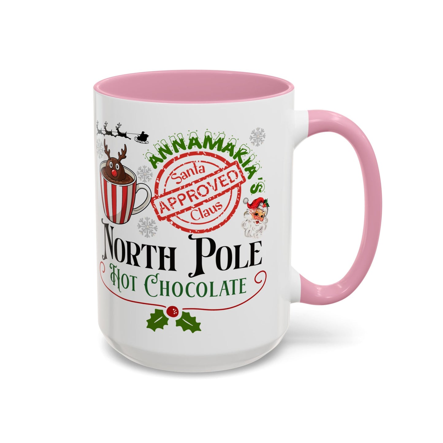 North Pole Hot Chocolate Mug — Santa Approved Holiday Coffee Cup (11oz/15oz) by Printify