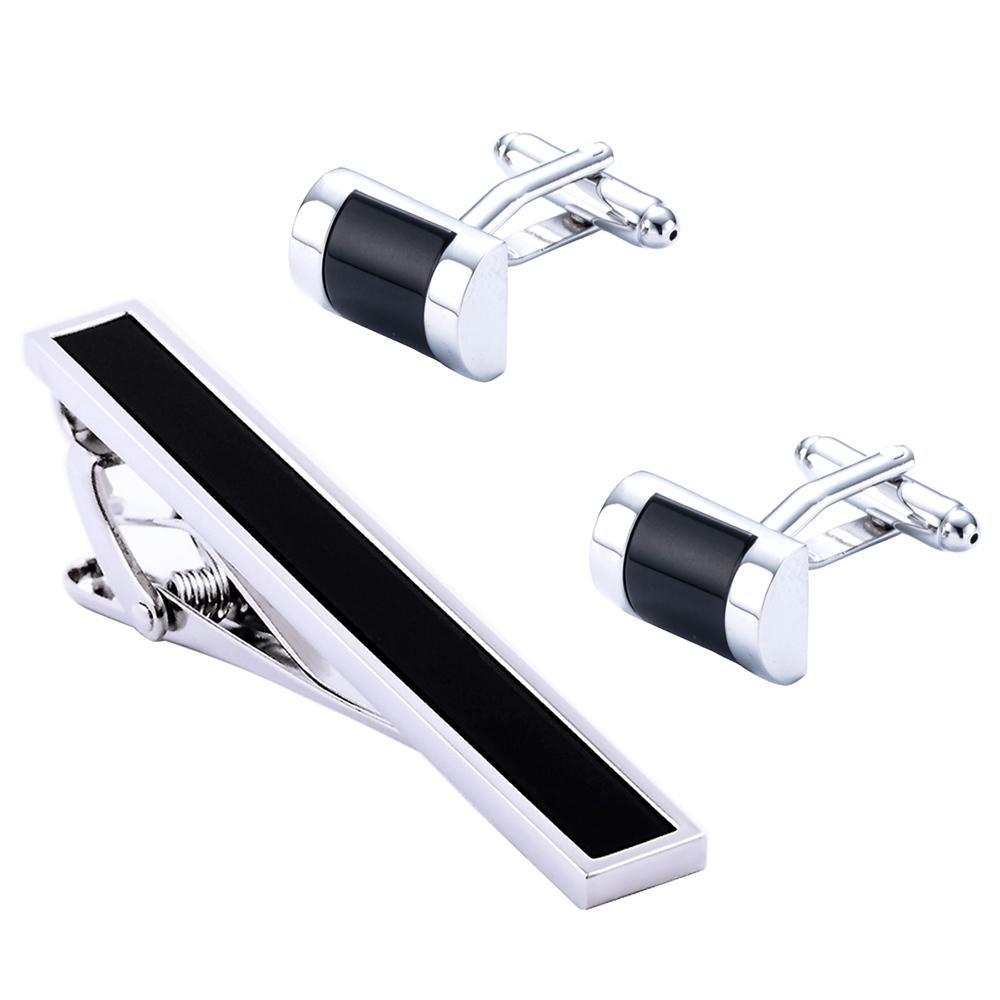 VAGULA Tie Clip Cufflinks Set