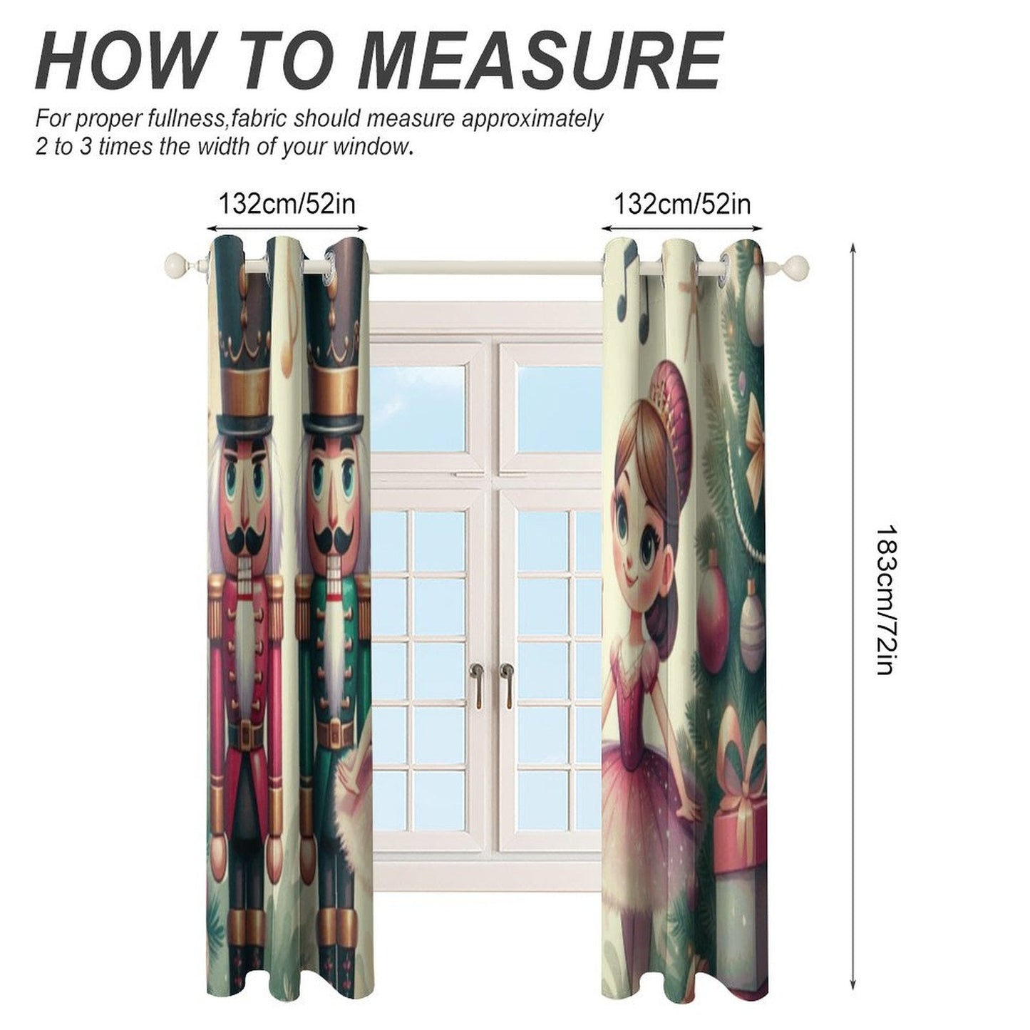 Grommet Curtain-52"x72"/ 132x183cm