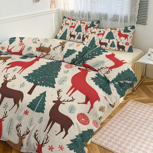 3-Piece Bedding Set-90"x90"/ 229x229cm (Dual-sided Printing)