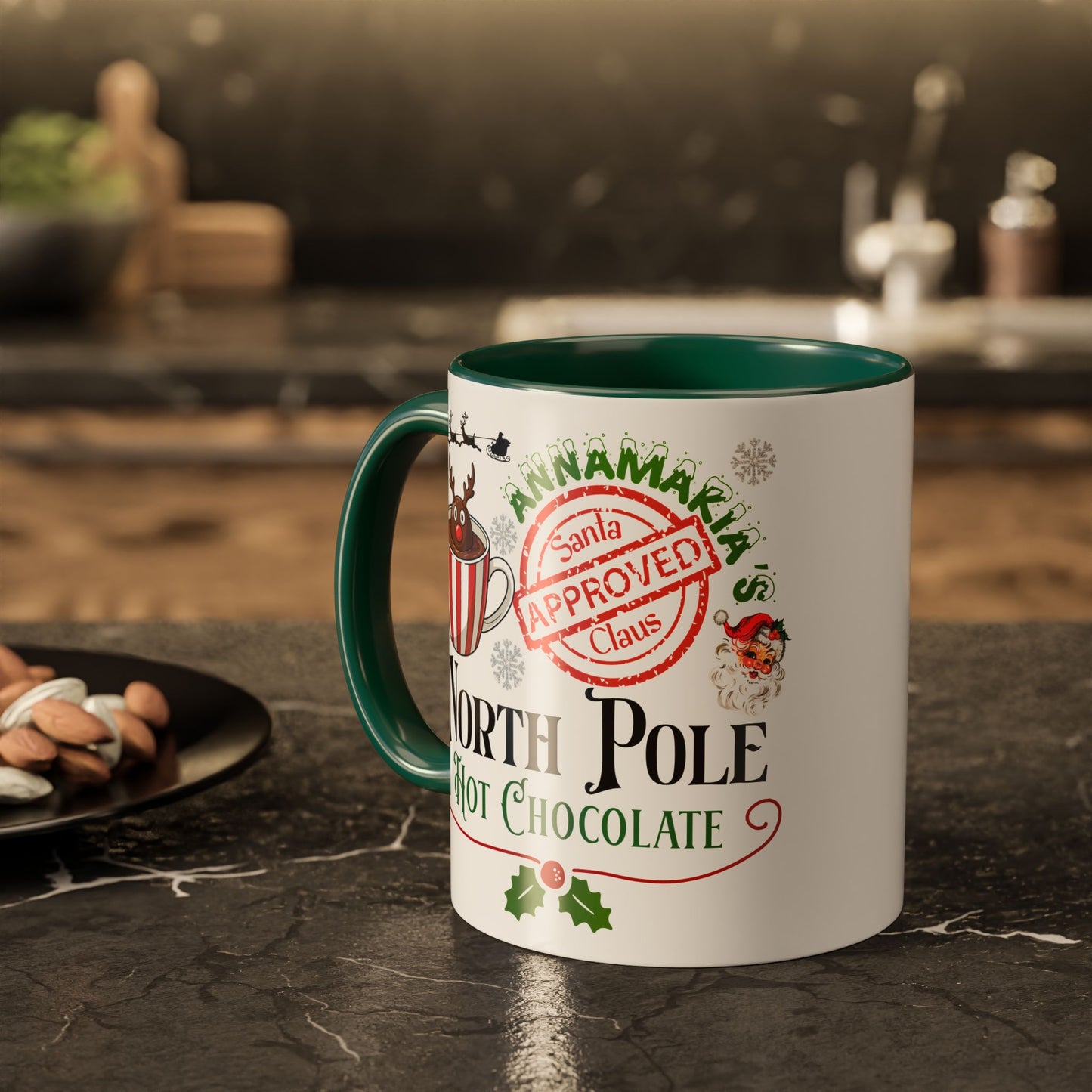 North Pole Hot Chocolate Mug — Santa Approved Holiday Coffee Cup (11oz/15oz) by Printify