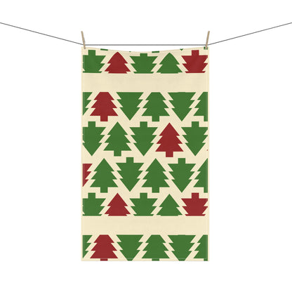 Christmas Tea Towels (cotton, poly) Red Green Holiday Kitchen Decor, Festive Dish Towels, Xmas Decorations, Hostess Gift, Winter Home Decor