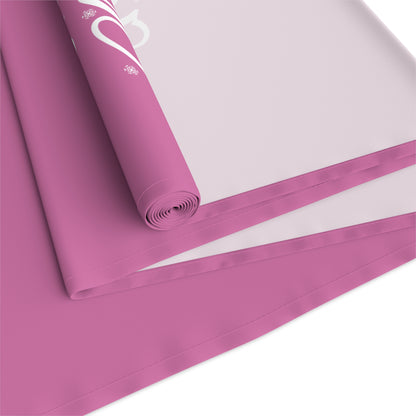 Pink Christmas House Table Runner — Festive Farmhouse Holiday Table Centerpiece by Printify