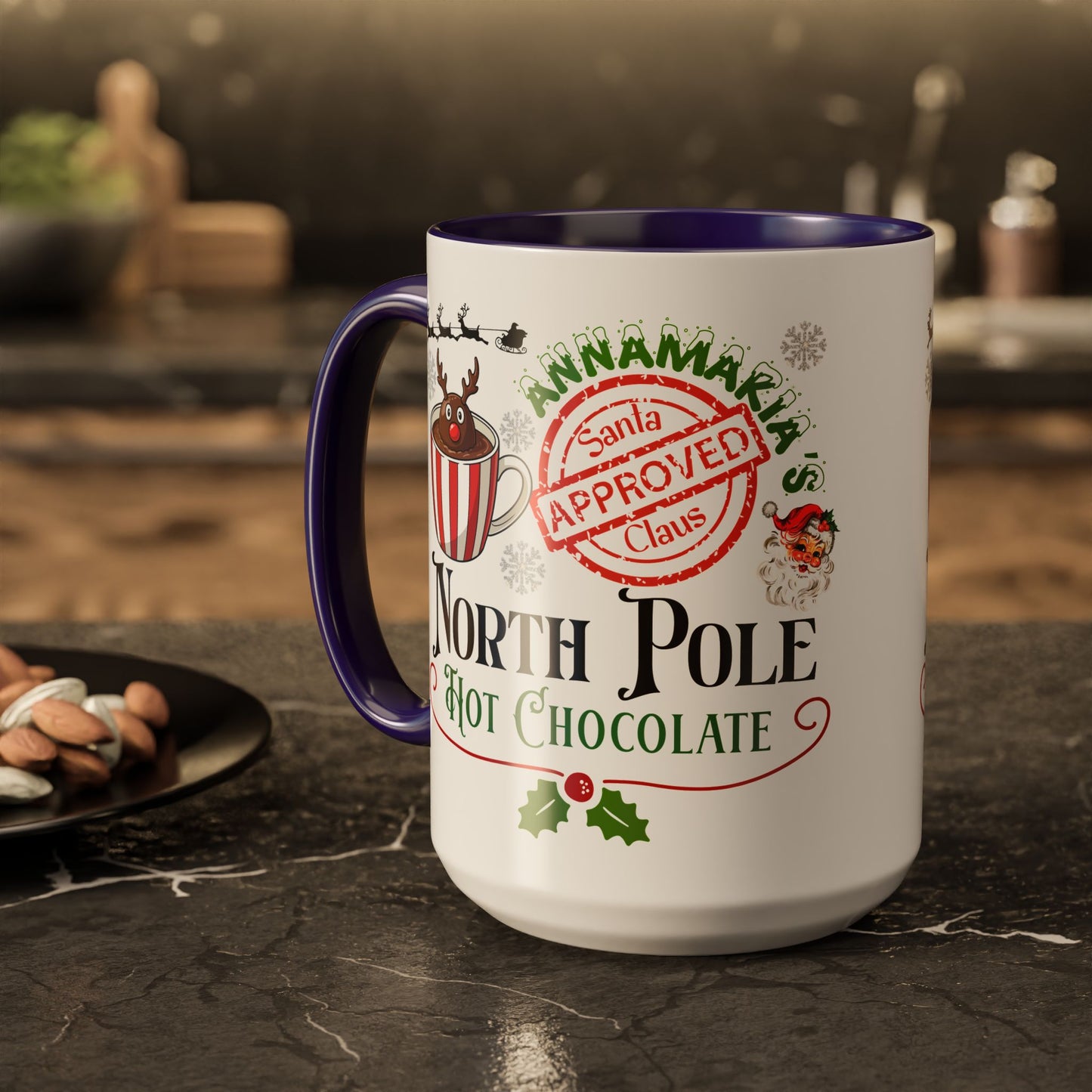 North Pole Hot Chocolate Mug — Santa Approved Holiday Coffee Cup (11oz/15oz) by Printify