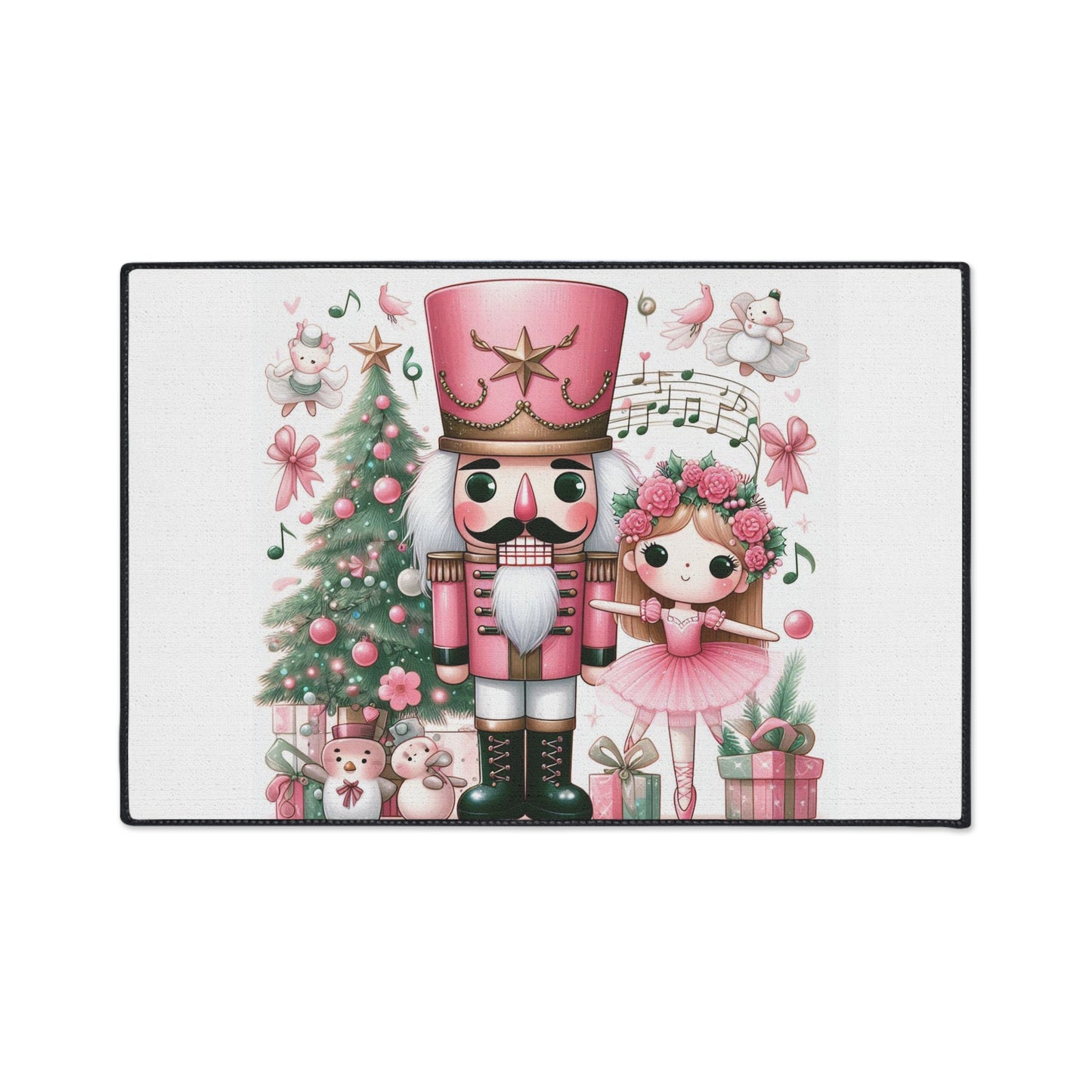 Nutcracker Floor Mat — Heavy Duty Holiday Rug by Printify