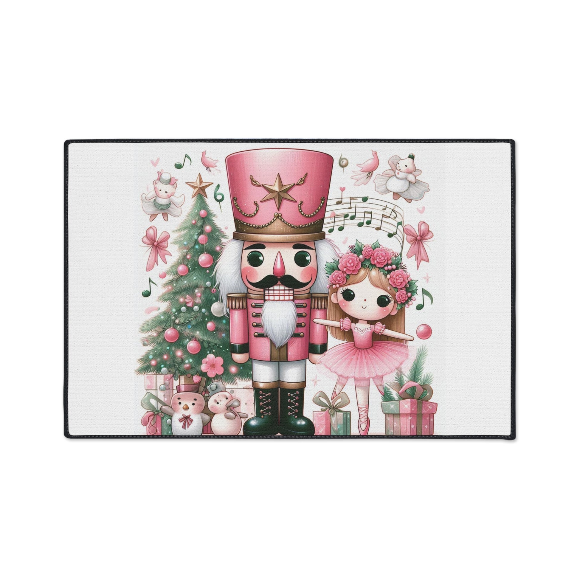 Nutcracker Floor Mat — Heavy Duty Holiday Rug by Printify