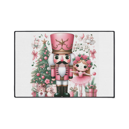 Nutcracker Floor Mat — Heavy Duty Holiday Rug by Printify