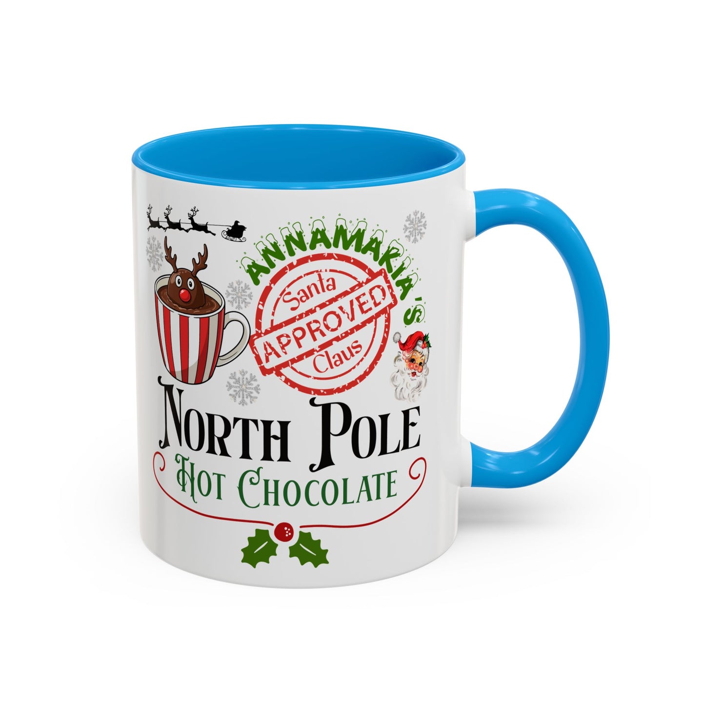 North Pole Hot Chocolate Mug — Santa Approved Holiday Coffee Cup (11oz/15oz) by Printify