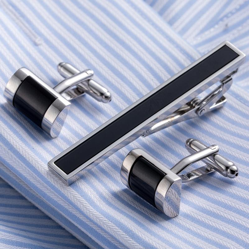 VAGULA Tie Clip Cufflinks Set