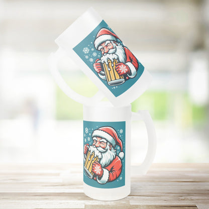 Christmas Beer Stein Santa ClausHey there, beer buddy! Get ready to raise a toast with our awesome 16oz Frosted Beer Stein!
Picture this: a classic pint glass design that feels great in your hand, ChristmasLoving.Shop