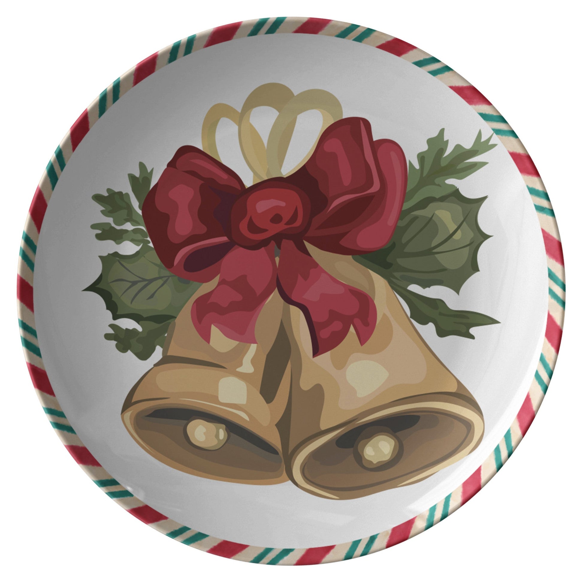 Christmas Decoration Plate, Holiday Table Decor, Red Green Serving DisPRODUCT INFORMATION10" dinner plate manufactured from revolutionary polymer that is:

Microwave Safe
Oven Safe (250° up to 1 hour)
Dishwasher Safe
CPSC-Certified
FDAChristmasLoving.Shop