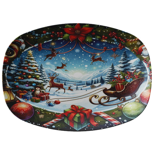 Christmas Platter Mrs Claus,  Gift for Cooker, Gift for Baker, ChristmMeet your new go-to serving platter! This awesome 10x14" platter is built for everyday use and those "I need to feed a crowd!" moments.
Imagine this: You've whipped ChristmasLoving.Shop
