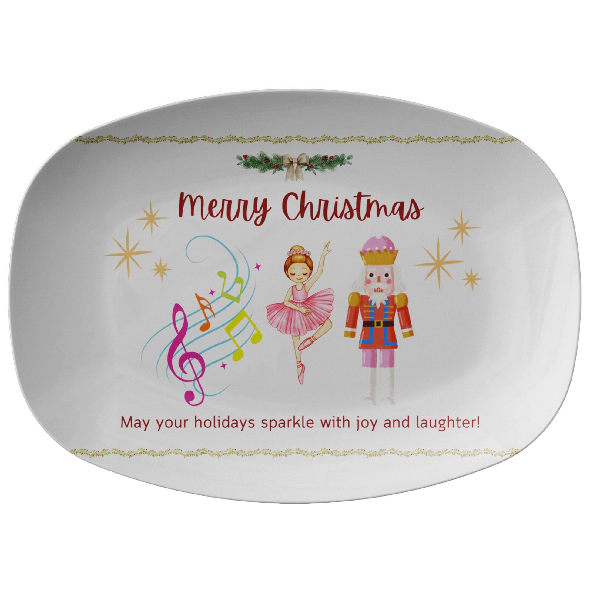 Christmas Platter Nutcrackers,  Gift for Cooker, Gift for Baker, ChrisMeet your new go-to serving platter! This awesome 10x14" platter is built for everyday use and those "I need to feed a crowd!" moments.
Imagine this: You've whipped ChristmasLoving.Shop