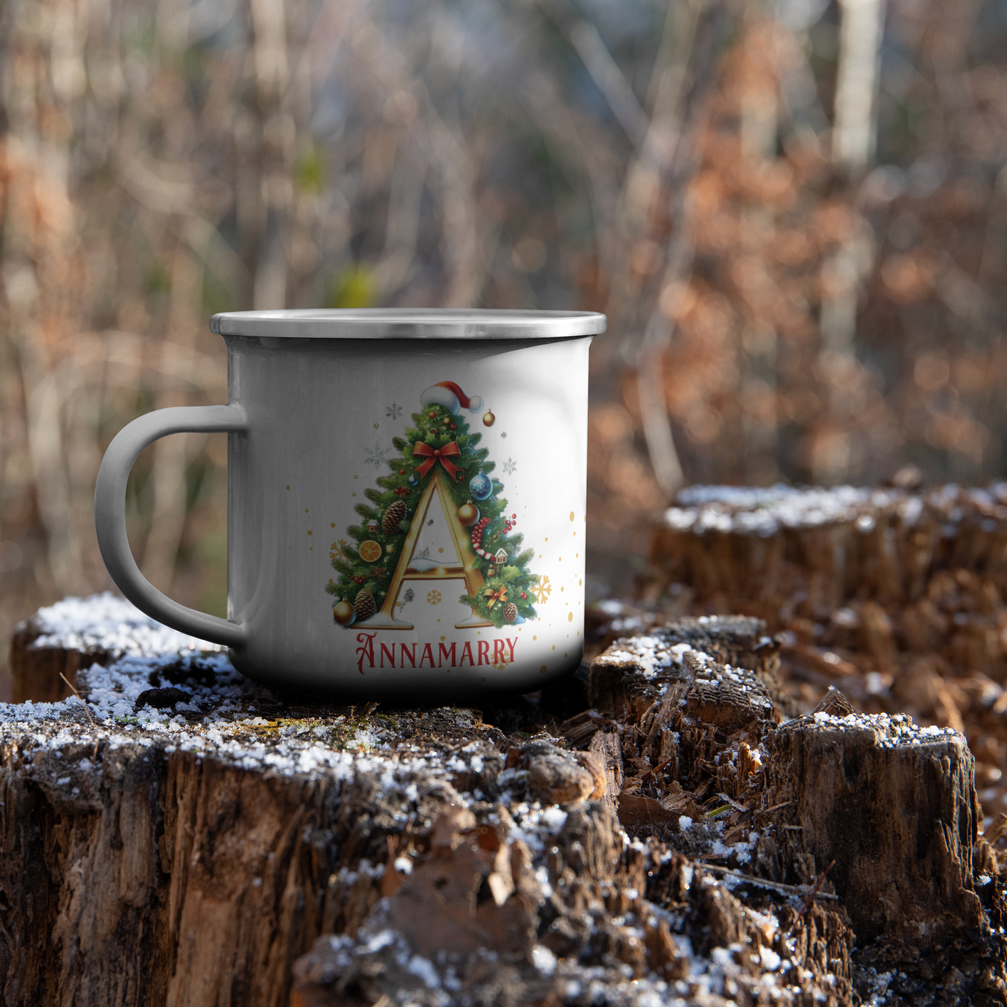 Custom_Christmas_Enamel_Mug_with_Letter__CampingMugLifestyleStump2_Mockup.png