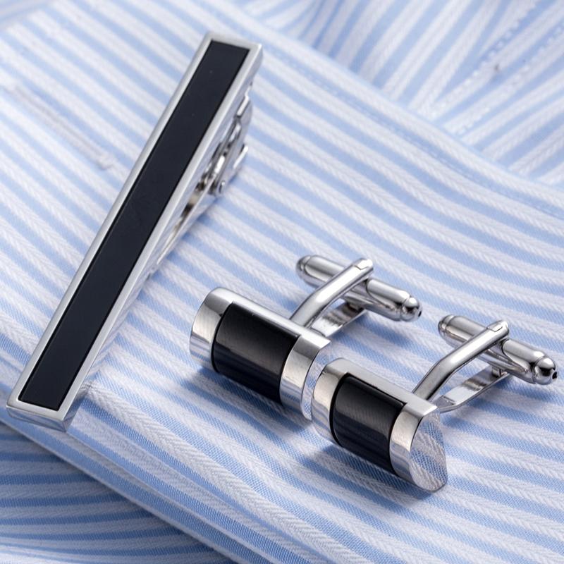 VAGULA Tie Clip Cufflinks Set