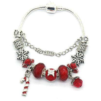Murano and Swarovski Crystal Christmas Bracelet