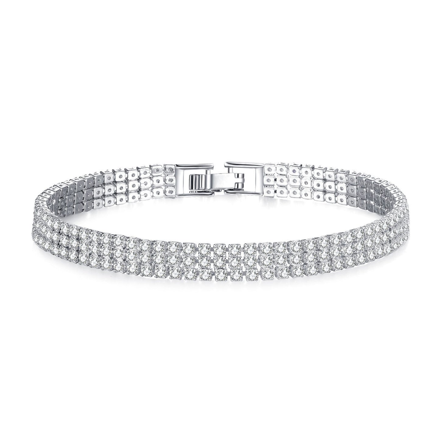 Full diamond zircon couple bracelet jewelry gift