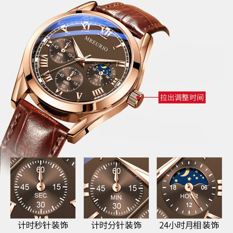 Business Watch Men's Watch Men's Watch Belt Quartz