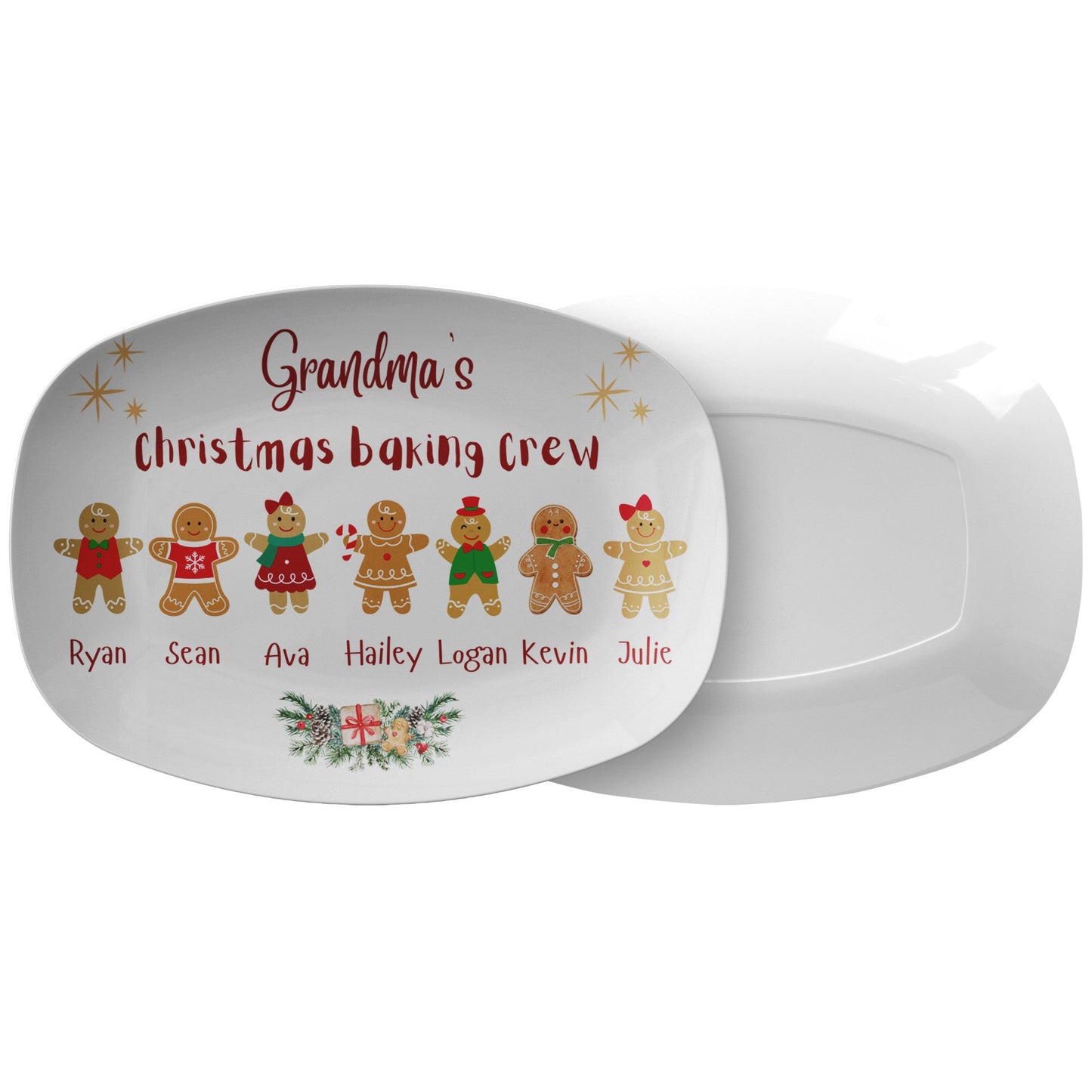 Grandma Christmas Gift, Grandma's Favorite Cookies Plate, Family PlattPlease type the grandkids' names with their gender in checkout note. Please separate names with comma.You can change "Grandma" too, but you have to provide that as wChristmasLoving.Shop