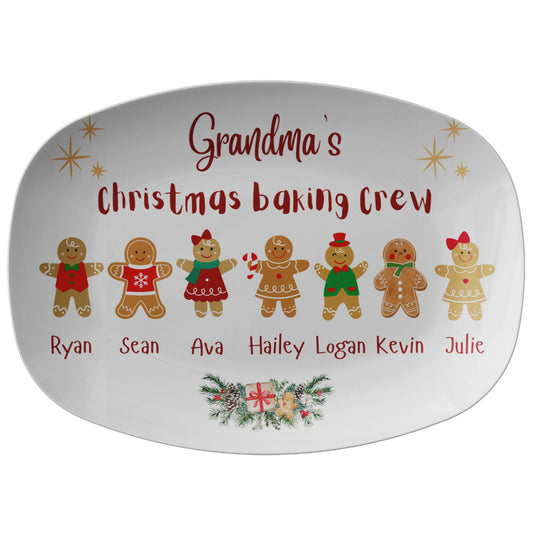 Grandma Christmas Gift, Grandma's Favorite Cookies Plate, Family PlattPlease type the grandkids' names with their gender in checkout note. Please separate names with comma.You can change "Grandma" too, but you have to provide that as wChristmasLoving.Shop