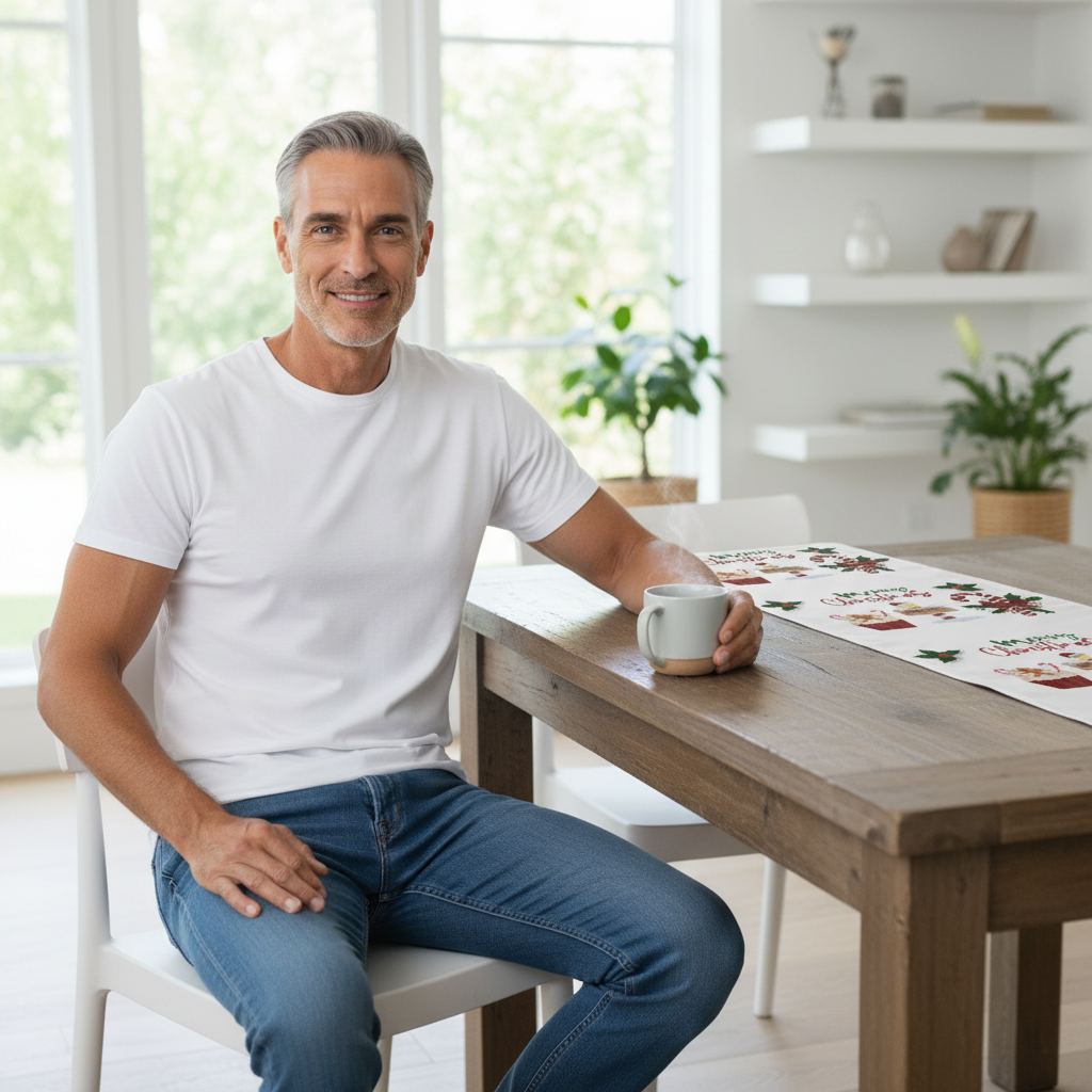 Christmas Table Runner, Holiday Dining Decor, Festive Kitchen Linens, Xmas Home Decoration, Seasonal Table Setting