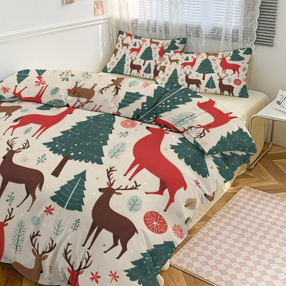 3-Piece Bedding Set-90"x90"/ 229x229cm (Dual-sided Printing)