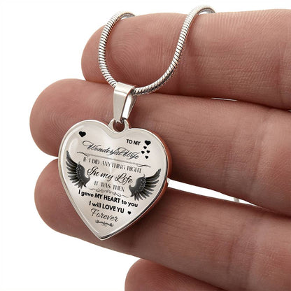 To My Wife Jewelry Gift – Romantic Necklace for Birthday, Anniversary, or Everyday Love