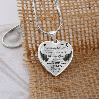 To My Wife Jewelry Gift – Romantic Necklace for Birthday, Anniversary, or Everyday Love