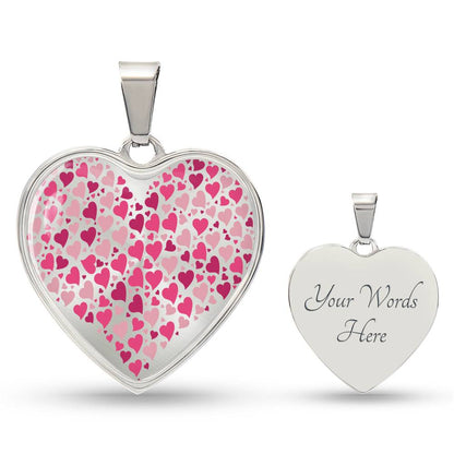 Luxury Heart pendant Necklace Hearts.