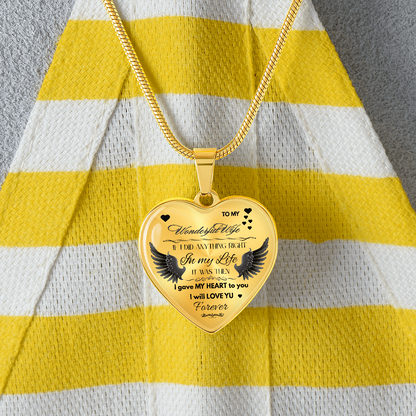 To My Wife Jewelry Gift – Romantic Necklace for Birthday, Anniversary, or Everyday Love