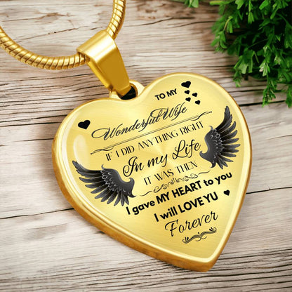 To My Wife Jewelry Gift – Romantic Necklace for Birthday, Anniversary, or Everyday Love