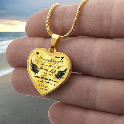 To My Wife Jewelry Gift – Romantic Necklace for Birthday, Anniversary, or Everyday Love