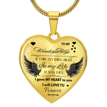 To My Wife Jewelry Gift – Romantic Necklace for Birthday, Anniversary, or Everyday Love