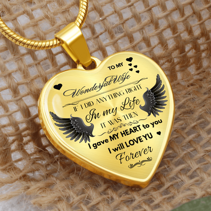 To My Wife Jewelry Gift – Romantic Necklace for Birthday, Anniversary, or Everyday Love