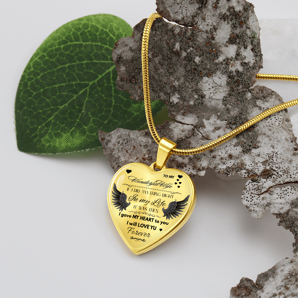 To My Wife Jewelry Gift – Romantic Necklace for Birthday, Anniversary, or Everyday Love
