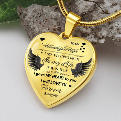 To My Wife Jewelry Gift – Romantic Necklace for Birthday, Anniversary, or Everyday Love
