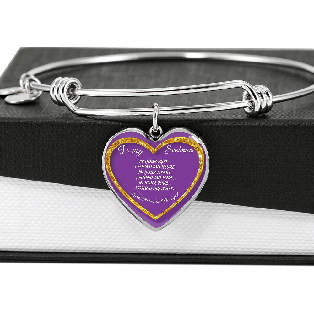 Heart Bangle To my Soulmate