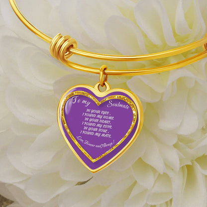 Heart Bangle To my Soulmate