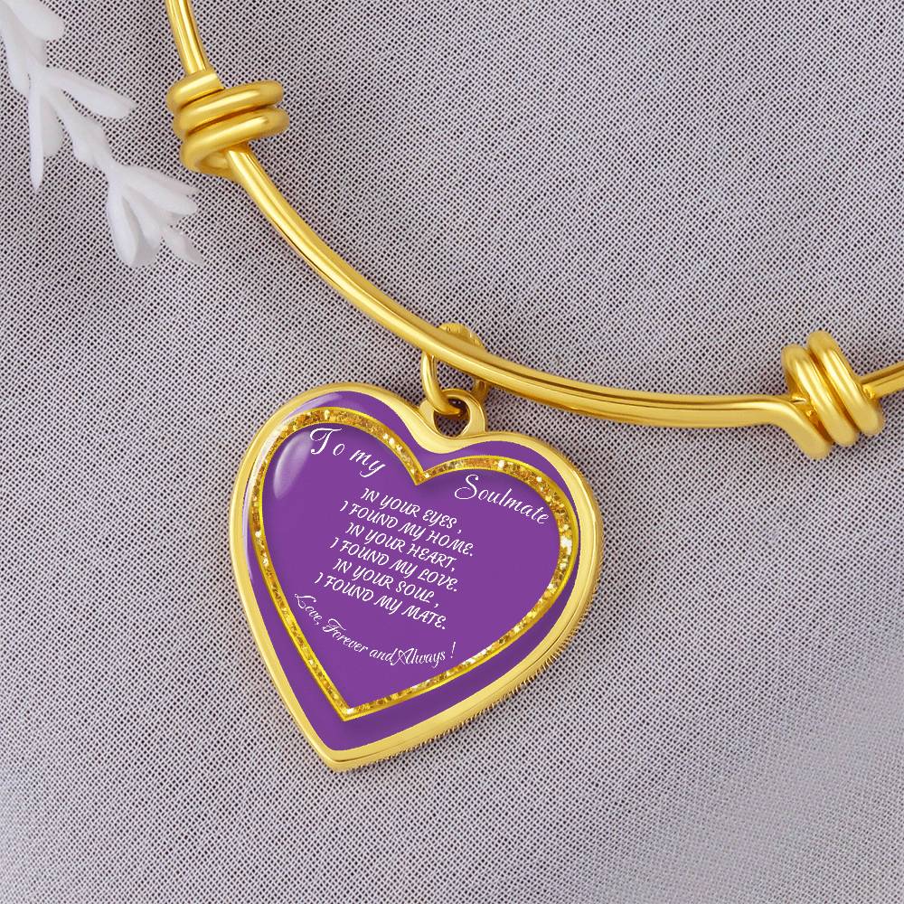 Heart Bangle To my Soulmate