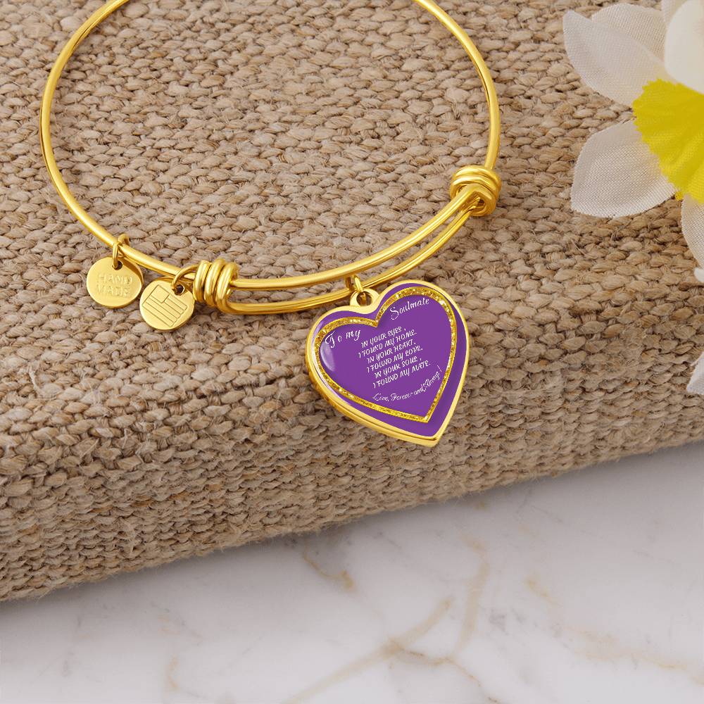 Heart Bangle To my Soulmate