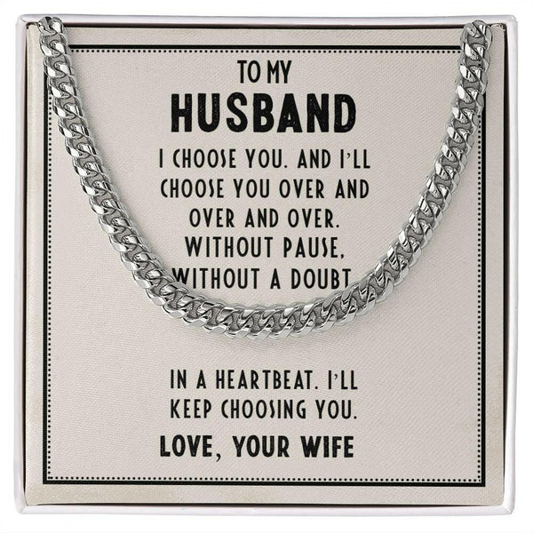 Cuban Link Chain To my Husband