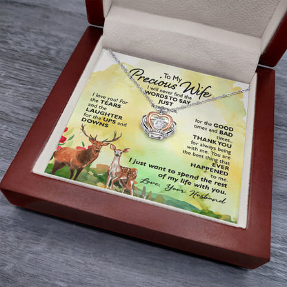Crown Pendant Necklace To my precious Wife