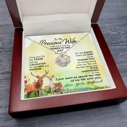 Crown Pendant Necklace To my precious Wife