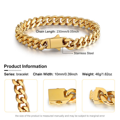 Cuban Link Stainless Steel Bracelet