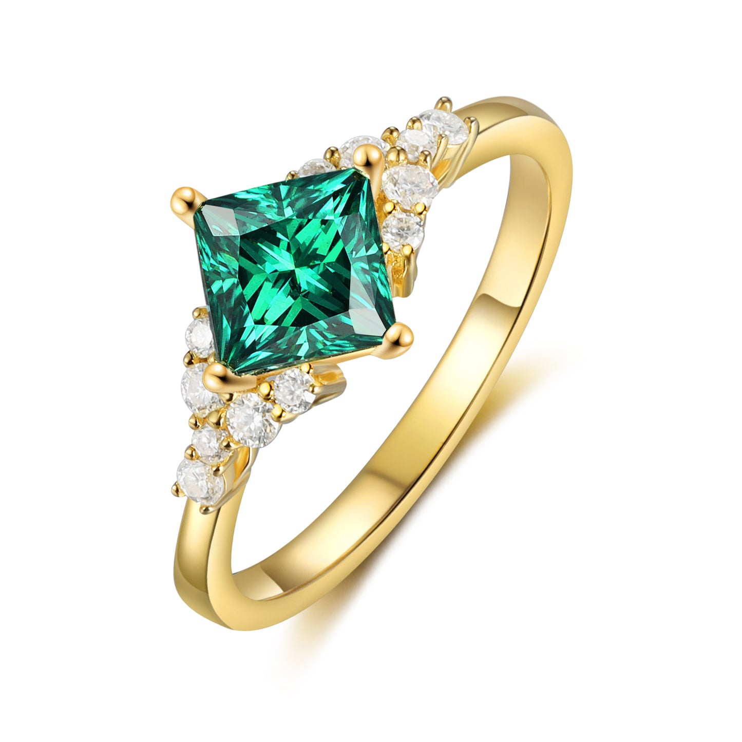 K Gold Natural Gemstone Ring